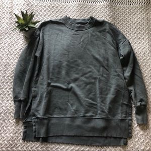 aerie green sweatshirt